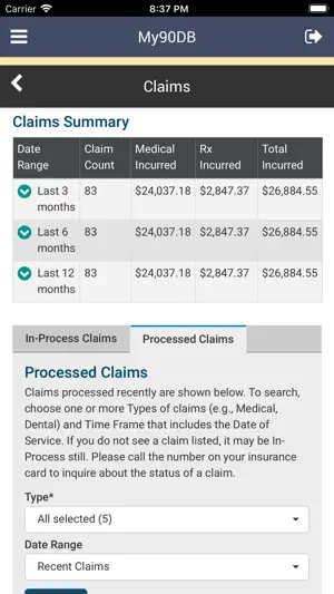 My 90 Degree Benefits screenshot 3