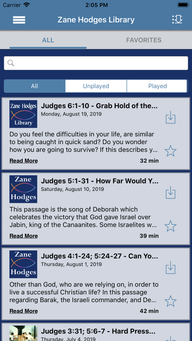 Zane Hodges Library iPhone screenshot 2 - Education app