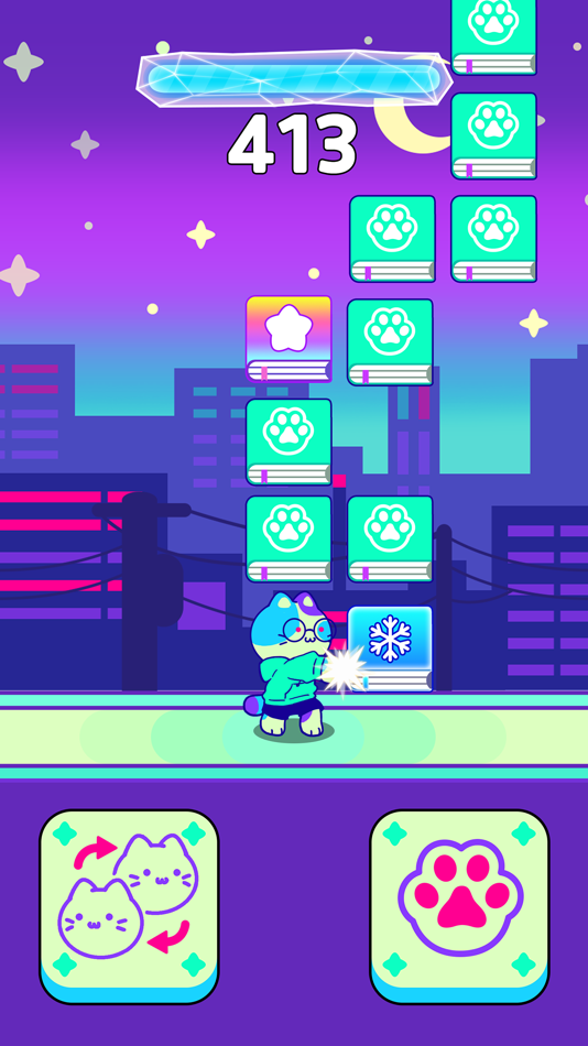 #5. Cat Punch - Infinite Block (iOS) 由: POOM GAMES