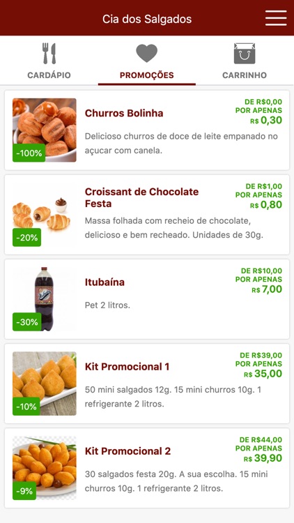 Cia dos Salgados Delivery