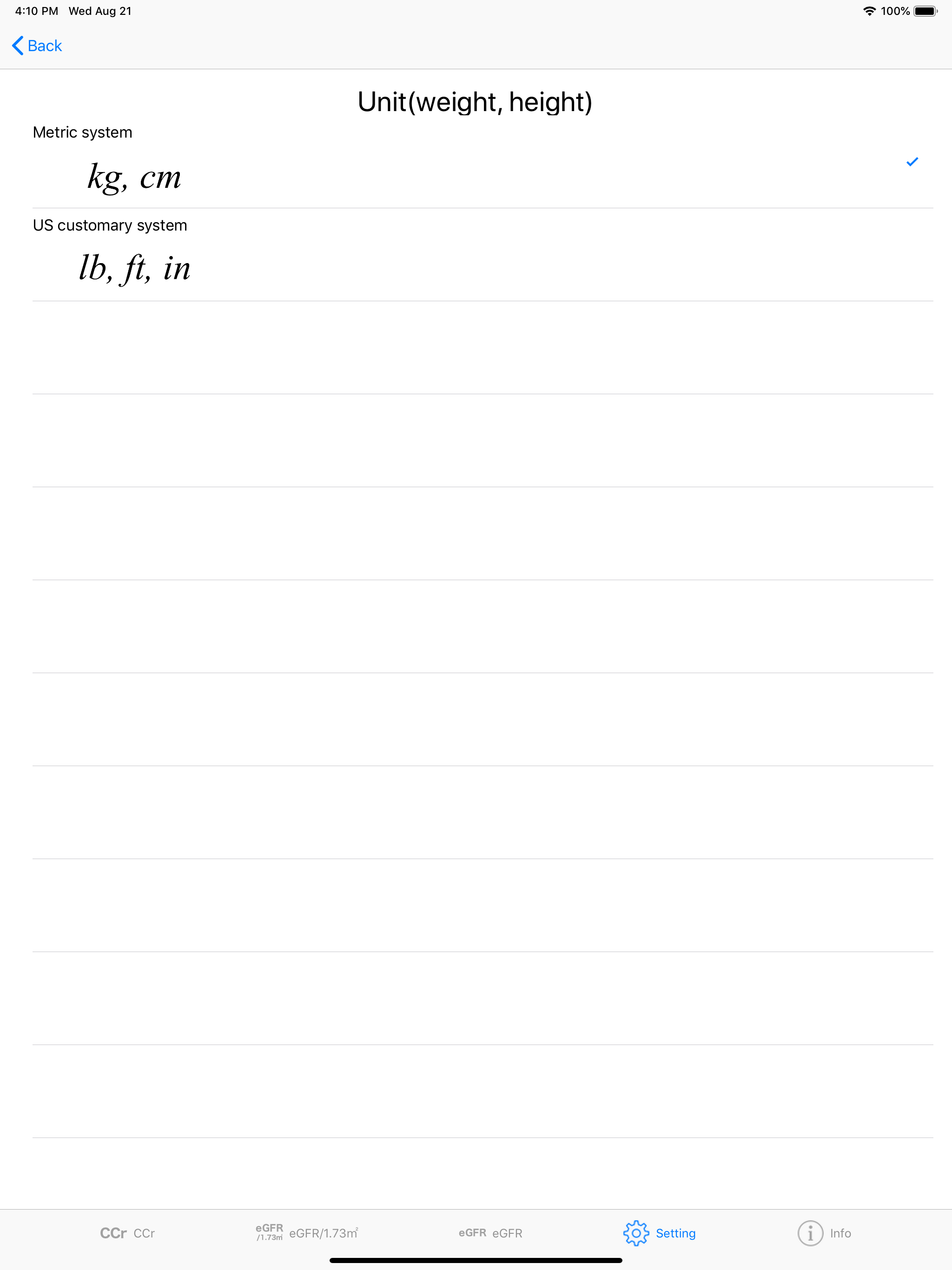 CreatinineClearanceCalculator