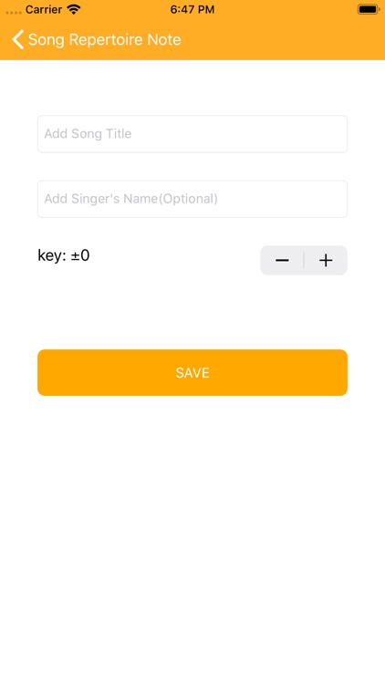 Song Repertoire Note