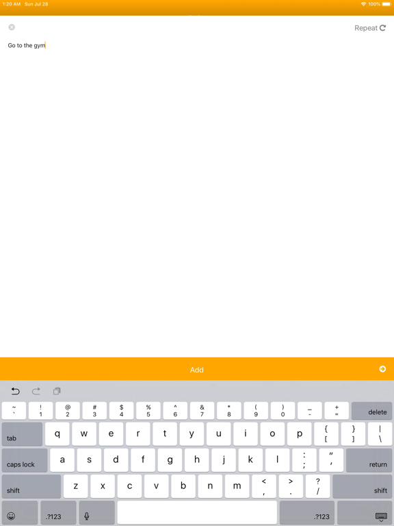 Lyster - Swipe to Plan iPad screenshot 4 - Productivity app