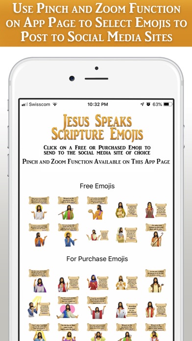 Jesus Speaks Scripture Emoji's iPhone screenshot 6 - Lifestyle app