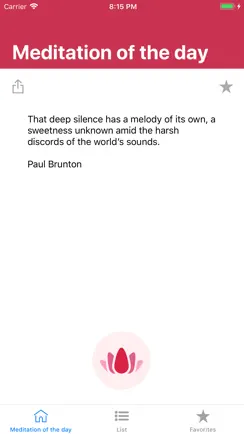 Meditation of the day iPhone image 2