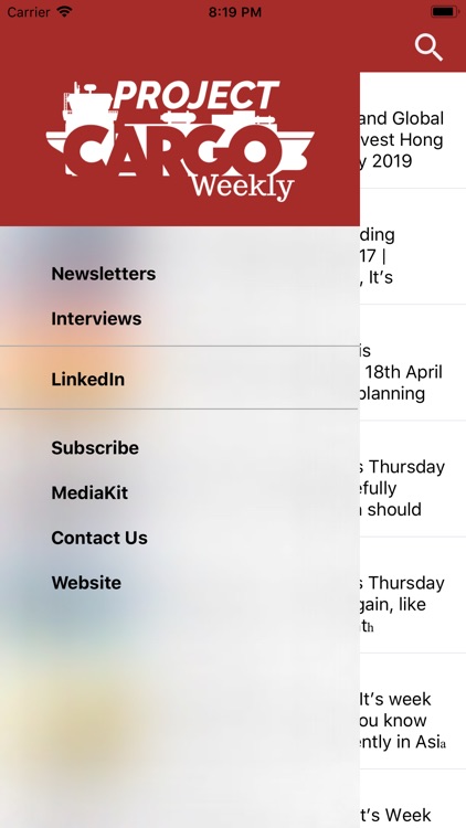 Project Cargo Weekly