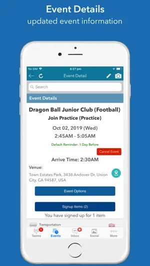 InstaTeam sports team manager screenshot 5