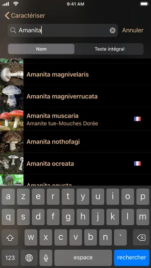 Capture d'écran de Champignons sur iPhone 3