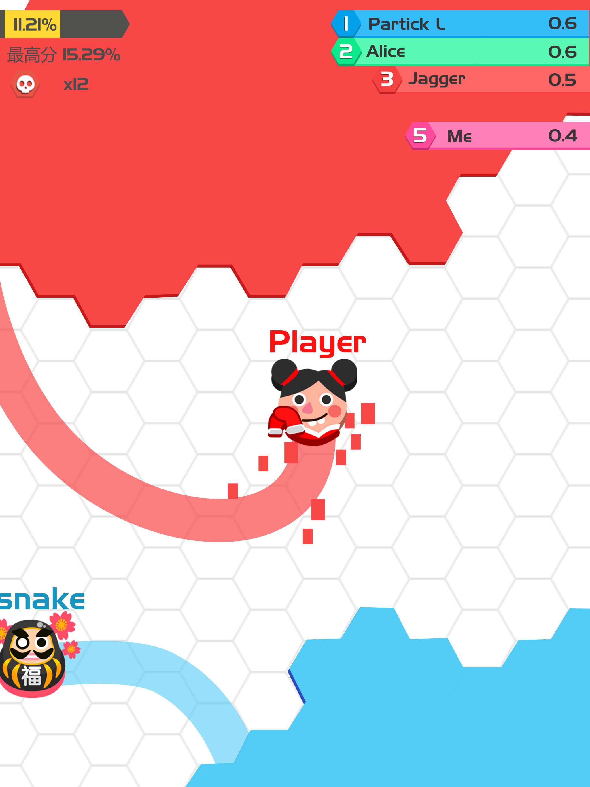 Hexsnake io-Challenge friends