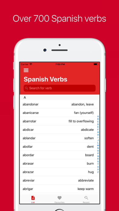 Spanish Verb Conjugator Screenshot