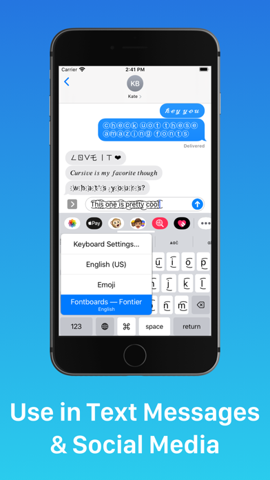 Fontier ► Fonts Keyboard iPhone screenshot 4 - Utilities app