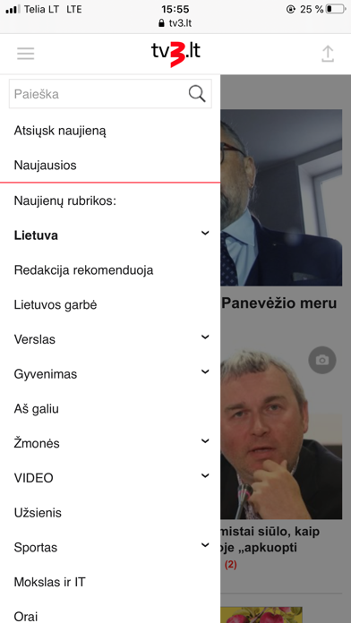 tv3.lt Screenshot