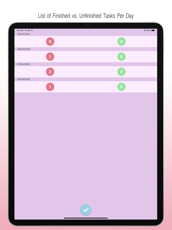 Bubbly Day: your TODO/GTD List iPad screenshot 5 - Productivity app