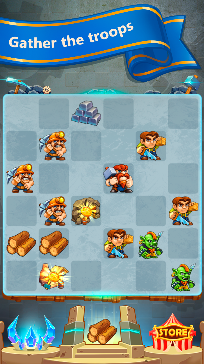 Grow the Kingdom merging game