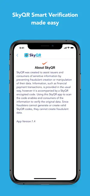 SkyQR iPhone screenshot 4
