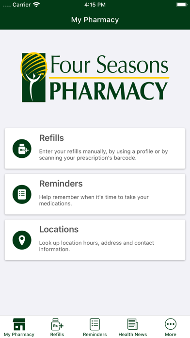 Screenshot #1 pour Four Seasons Pharmacy - WV