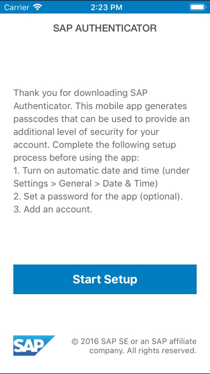 SAP Authenticator