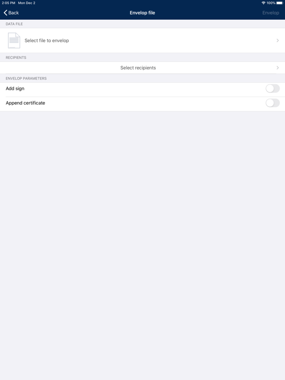 IIT CA EndUser iPad screenshot