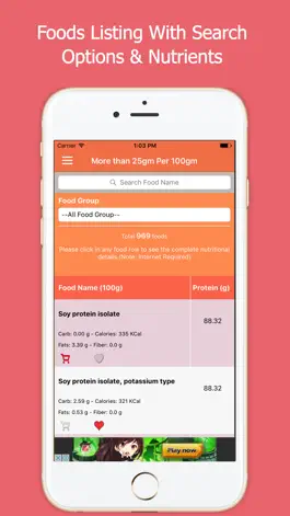 Game screenshot High Protein Diet Foods Guide hack
