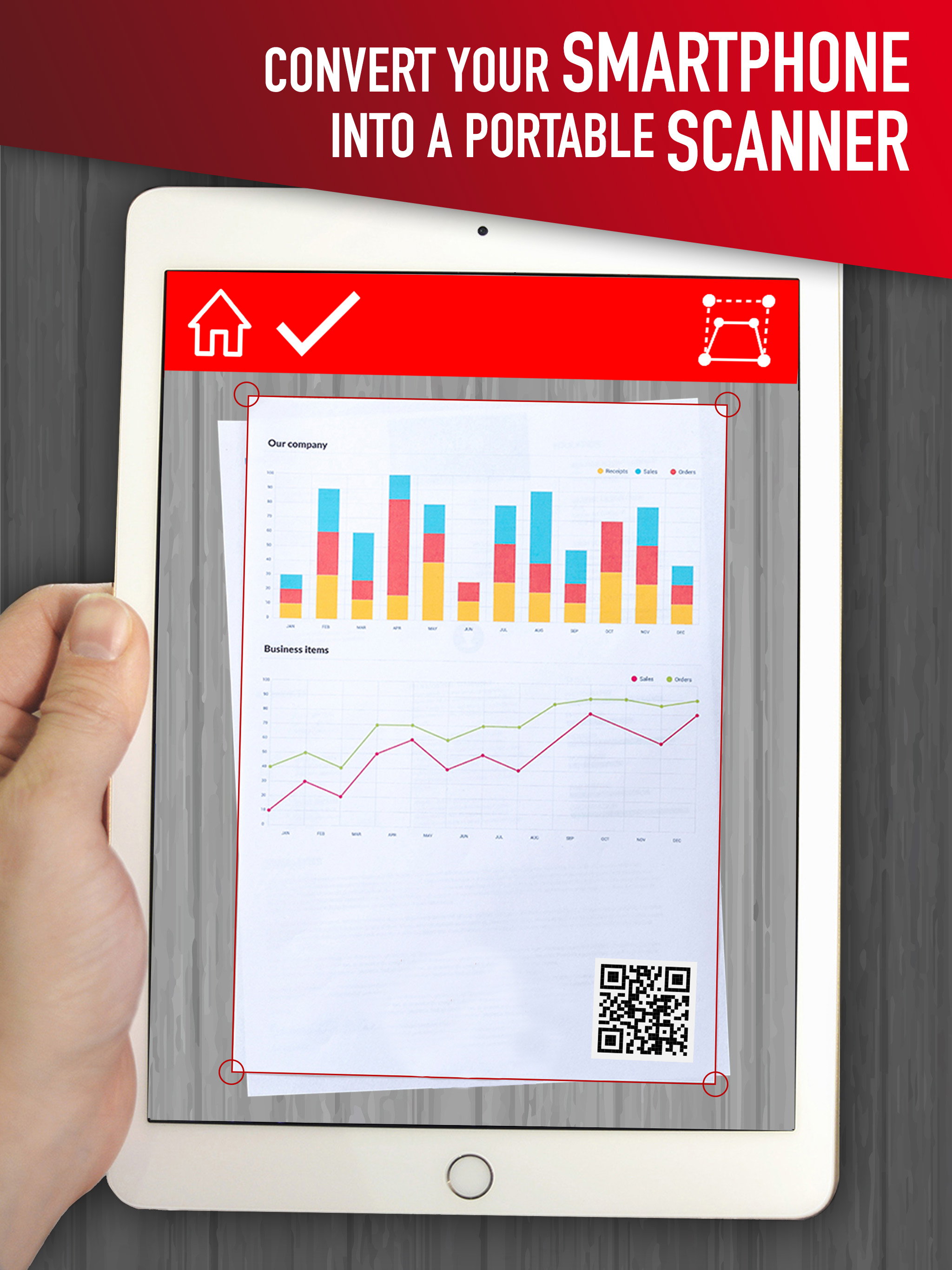QR code reader for PDF scanner