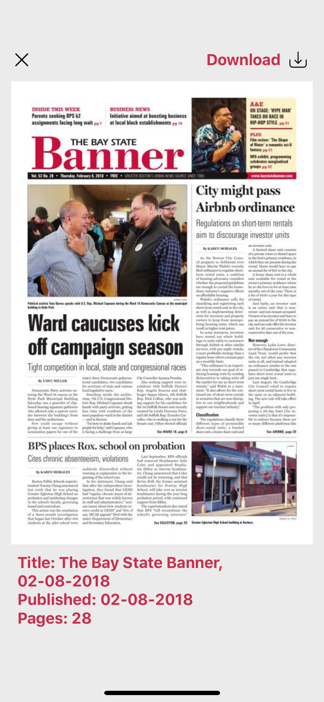Bay State Banner Newspaper