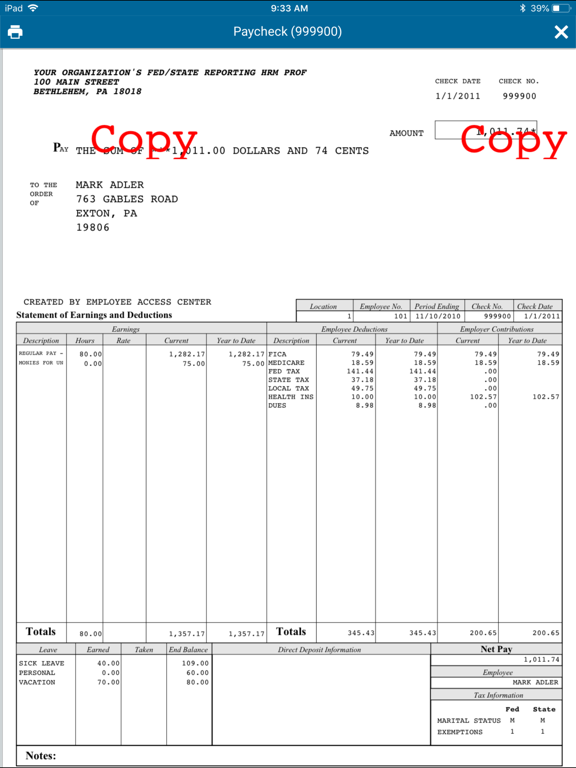Screenshot #5 for PowerSchool ERP Employee