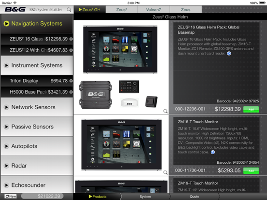 Screenshot #4 pour B&G System Builder