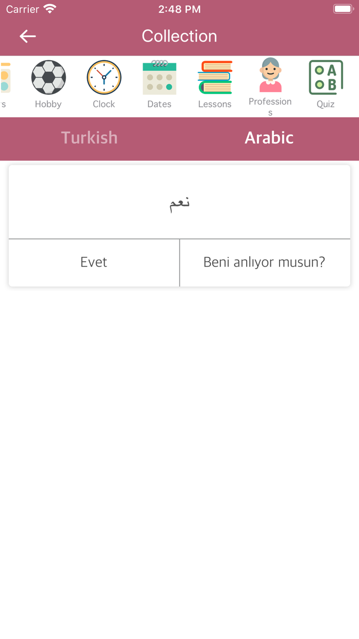 Turkish Arabic Dictionary