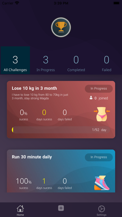 Screenshot #1 pour My Challenge App