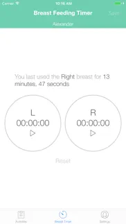 boobietime breast feeding app iphone screenshot 2
