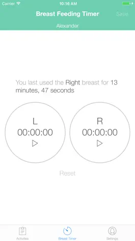 Game screenshot BoobieTime Breast Feeding App apk