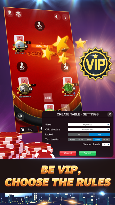 Svara - 3 Card Poker Online Screenshot