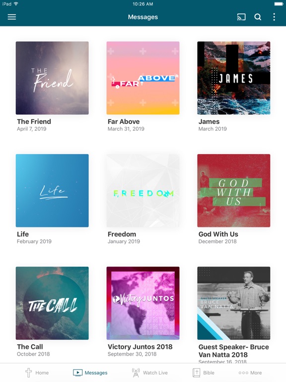 Victory Harvest Church iPad screenshot 2 - Lifestyle app