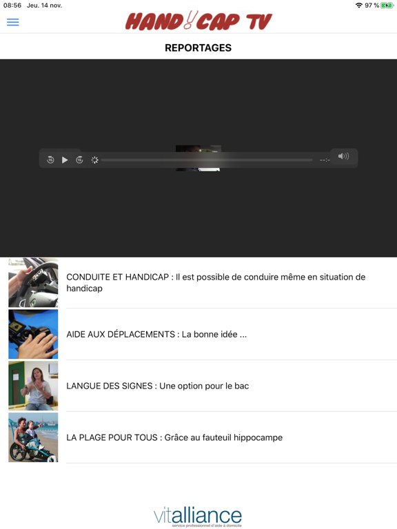 Handicap-TV iPad screenshot 2 - News app
