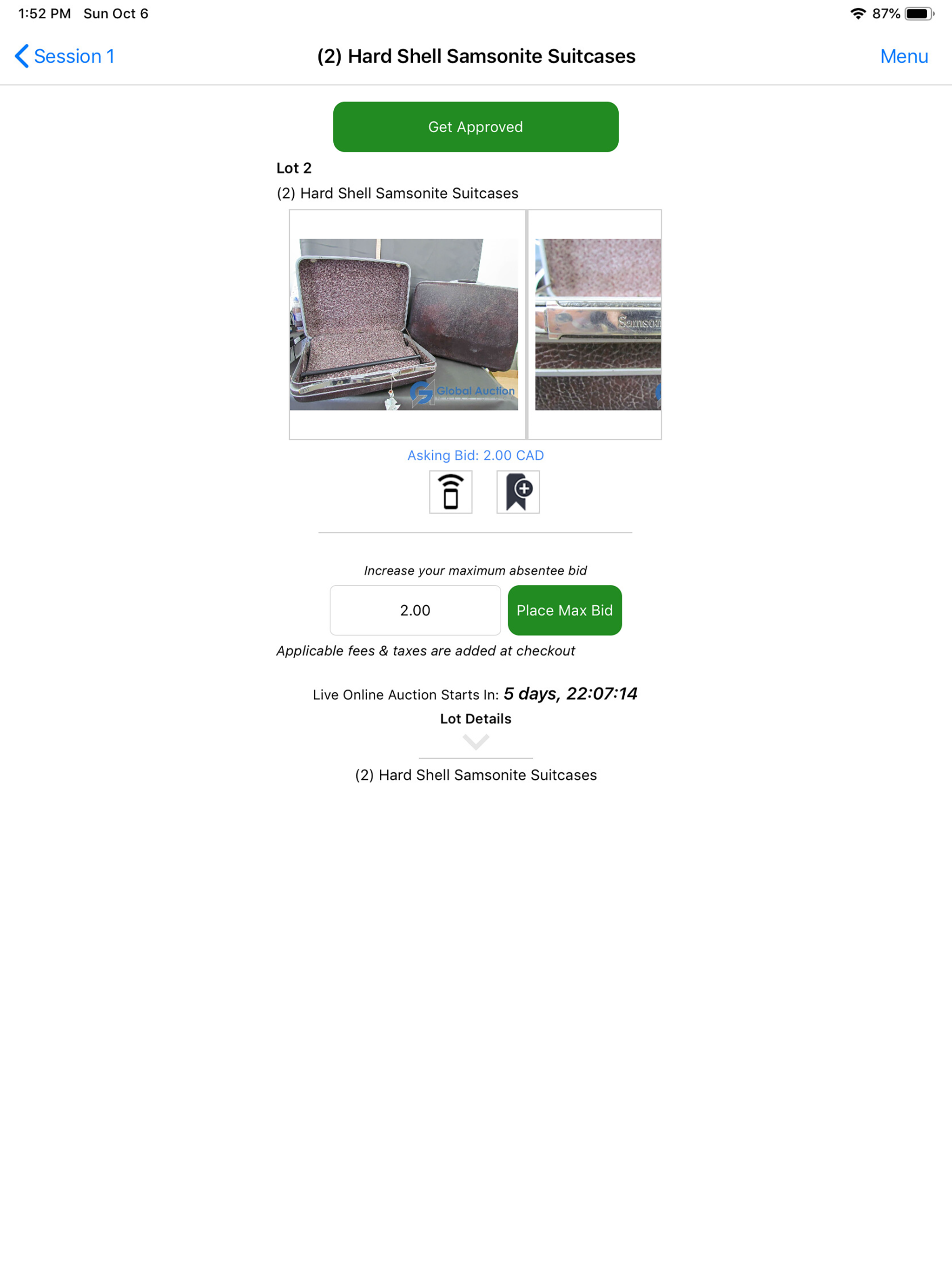 Switzer Auctions screenshot 5
