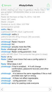 limechat - irc client iphone screenshot 1