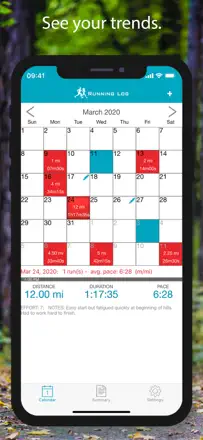 Running Log Lite : capture d’écran 2 sur 4