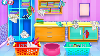 Olivias washing laundry game Screenshot