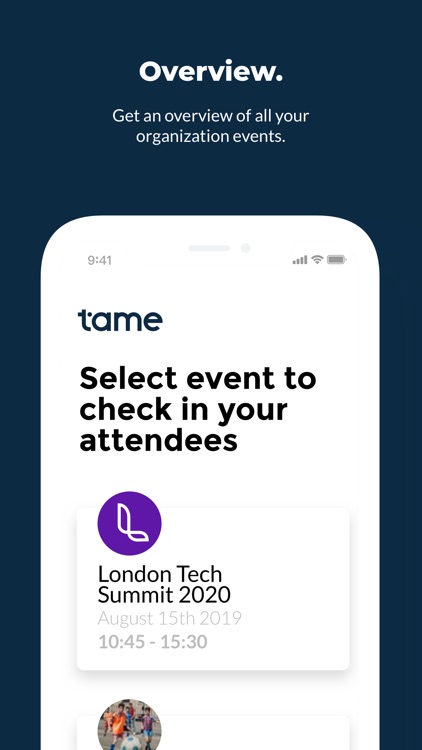 Tame Check-in App