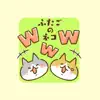 StickerCutetwincats delete, cancel