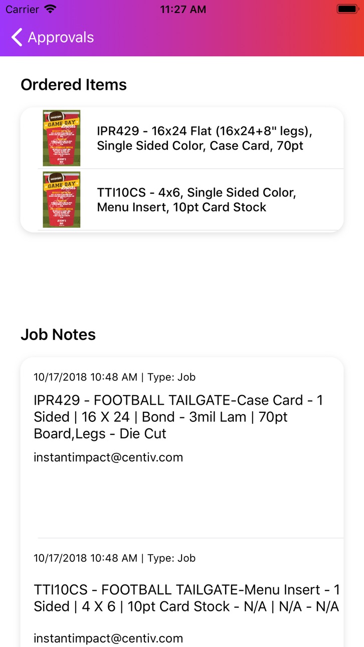 iPhone screenshot
