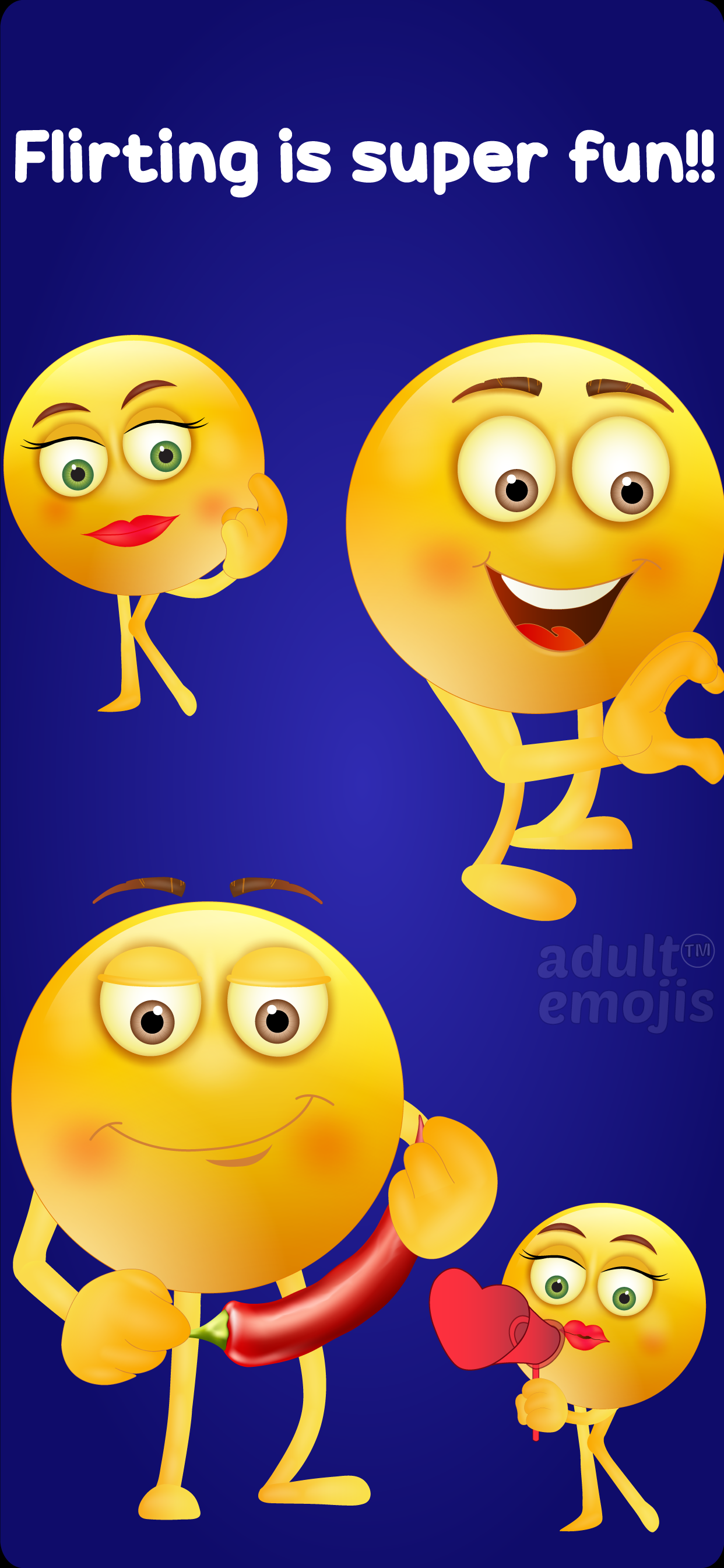 Adult Emoji Keyboard Stickers