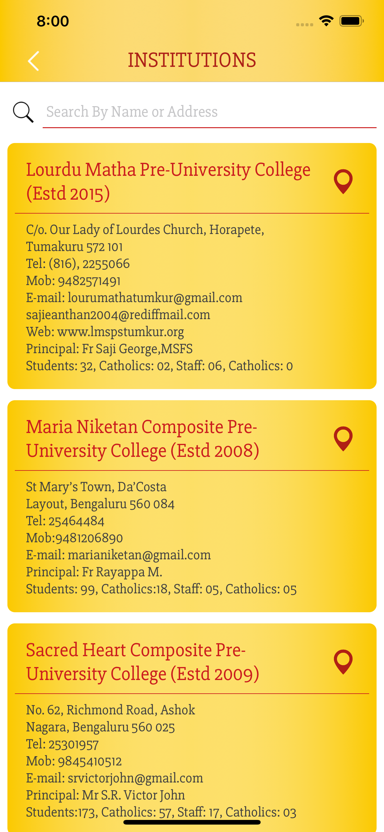 ARCHDIOCESE OF BANGALORE