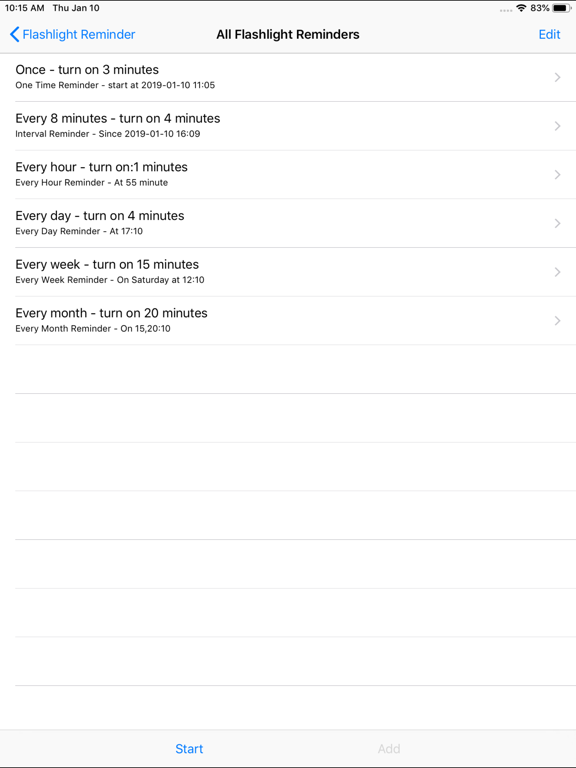 Screenshot #5 pour Flashlight Reminder