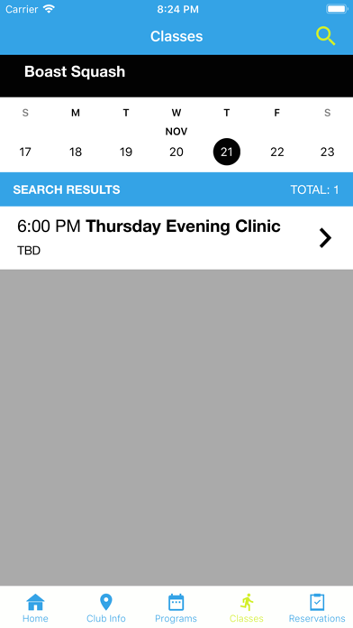The Boast Squash App Screenshot