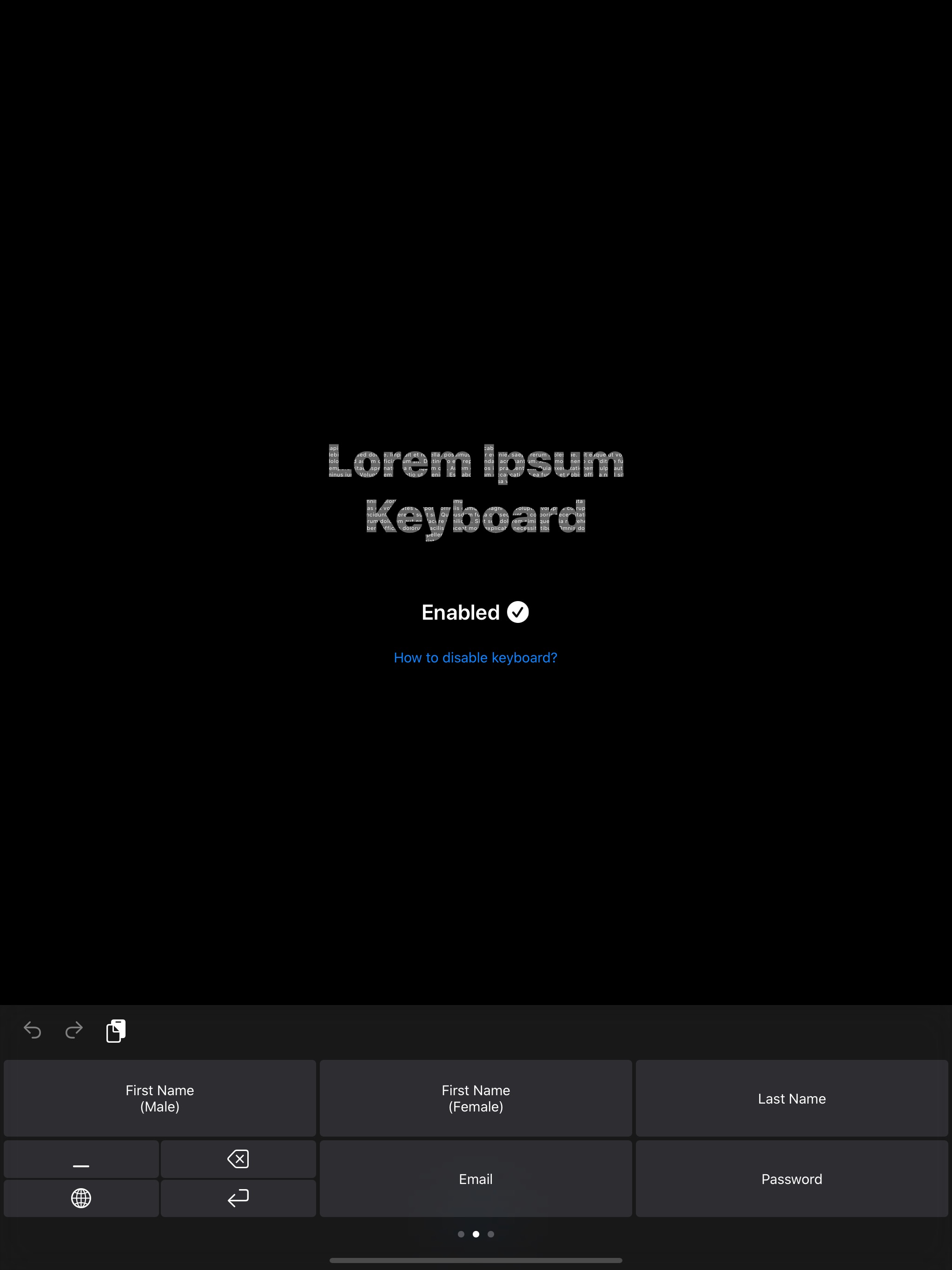 Lorem Ipsum Keyboard screenshot 6
