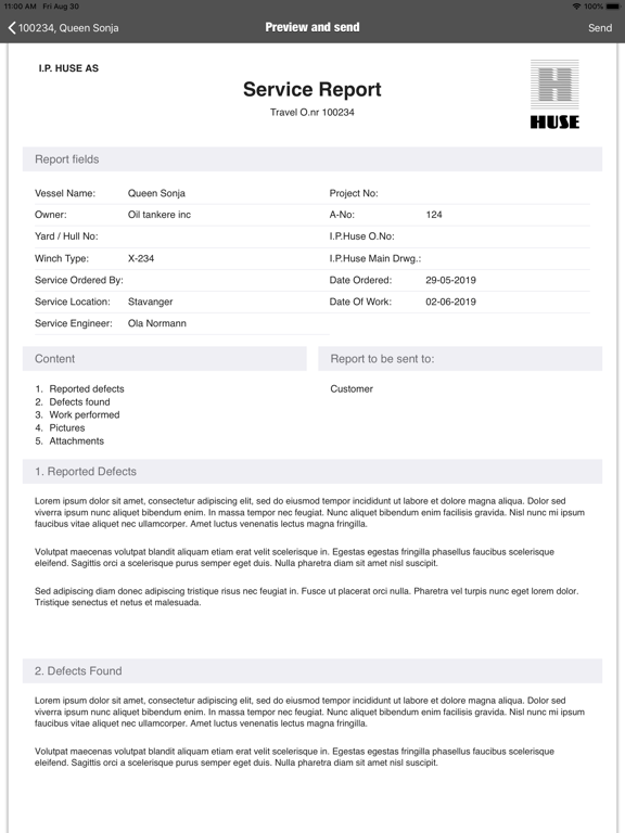 Screenshot #5 pour Service Reports