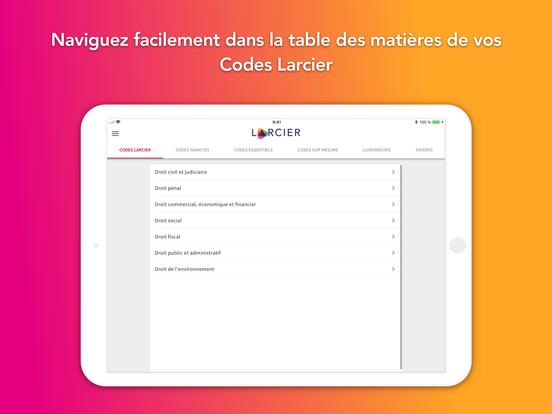 Screenshot #4 pour Larcier Code