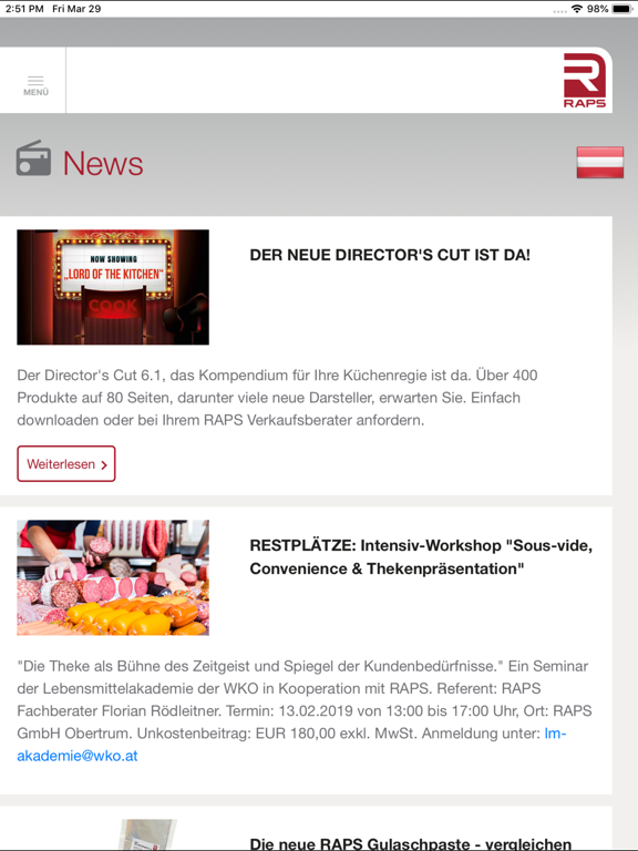 Screenshot #5 pour Die Info-App für RAPS-Kunden