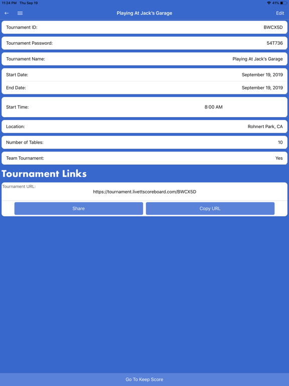 Screenshot #5 pour Live TT Scoreboard